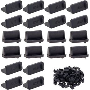 100 قطعة سيليكون أبيض USB نوع غطاء غبار المقابس ، ميناء المقابس غطاء غبار ، USB أنثى ميناء غطاء قبعات لواجهة USB نوع الإناث in Kuwait