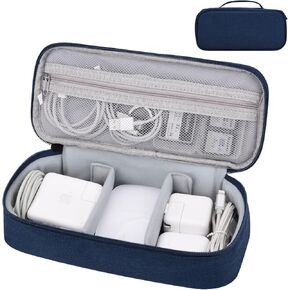 Cord Organizer Travel Case, Portable Tech Organizer Pouch Bag for Cable & Charger, Tech Electronics, Travel Essentials (Light Grey) in Saudi Arabia