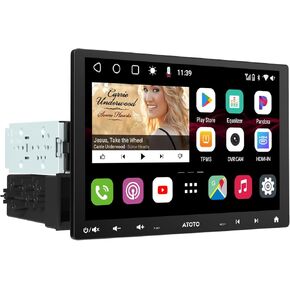 ATOTO S8 MS 10 بوصة ستيريو سيارة Android مزدوج DIN وSingle DIN، شاشة QLED عائمة، 4G LTE/Wi-Fi، تسجيل كاميرا مزدوجة، CarPlay لاسلكي وAndroid Auto، بلوتوث مزدوج، مسار GPS، 36EQ، DSP in Kuwait