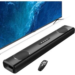 شريط صوت 100 واط للتلفزيون الذكي، 2.2 قناة صوت مع اتصال Bluetooth 5.3/ARC/Opt/AUX، نظام صوت محيطي للتلفزيون مع 4 مكبرات صوت، نظام صوت محيطي منزلي لجهاز عرض تلفزيون الكمبيوتر in Kuwait