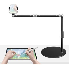 حامل هاتف علوي عالي التحمل للمكتب، حامل iPhone بذراع طويل 17 بوصة، حامل دوار 360 درجة لتسجيل الفيديو، والتصوير، والبث المباشر، والطبخ، والرسم، والحرفية in Kuwait