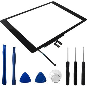 استبدال شاشة لمس زجاجية جديدة مقاس 10.2 بوصة لجهاز iPad 7/8-7th Gen 2019 مع زر الصفحة الرئيسية والأدوات والمواد اللاصقة - أبيض in Kuwait