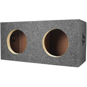 Rockville RD65 Dual 6.5" Subwoofer Enclosure, 0.60 Cu Ft Per Sub, Sealed MDF, Durable Carpet Finish, Universal Fit, High-Grade Wood, for Car Audio Enthusiasts in Kuwait