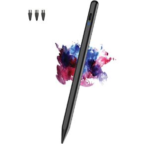 قلم CMARS Active Stylus لأجهزة Android/Samsung A9/A9+، قلم هاتف POM Tip مع قلم رصاص مغناطيسي قابل لإعادة الشحن لأجهزة Samsung/Android/iPhone/Huawei/Vivo/Oppo/Xiaomi/Honor - أسود in Kuwait