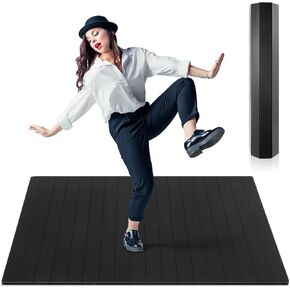 TAP Mat Dance Mat Board 38.5 × 48 بوصات مصنوعة من الخيزران الصلبة بسمك 8 مم مع ردود فعل صوتية واضحة محمولة تمرين على حصيرة رقص للرقص. in Kuwait