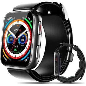 ساعة ذكية لضغط الدم، ساعة ذكية 1.95 بوصة، مراقب ضغط الدم مع سوار مضخة هواء، ساعة ضغط الدم مع مراقب معدل ضربات القلب أثناء النوم، عداد الخطى، ساعة M7000 تدعم مشاركة البيانات ومراقبة التذكير in Kuwait