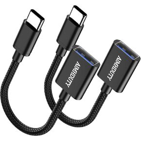 USB C to USB Adapter 2-Pack, USB C Male to USB Female OTG Cable in Saudi Arabia
