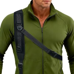 حبال بندقية عالمية قابلة للتعديل ذات نقطتين بدون استخدام اليدين - حبال Stalker عبر الجسم، حزام كتف مبطن بالنيوبرين لراحة مستقرة، حلقات قابلة للإزالة تناسب الأسلحة النارية المحفورة وغير المثقوبة in Kuwait