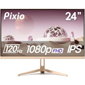 Pixio PX248 Wave Pink 24 inch 200Hz Refresh Rate FHD 1080p Resolution Fast IPS Panel 1ms GTG Response Time Built-in Speakers Gaming Monitor with Adaptive Sync in Kuwait
