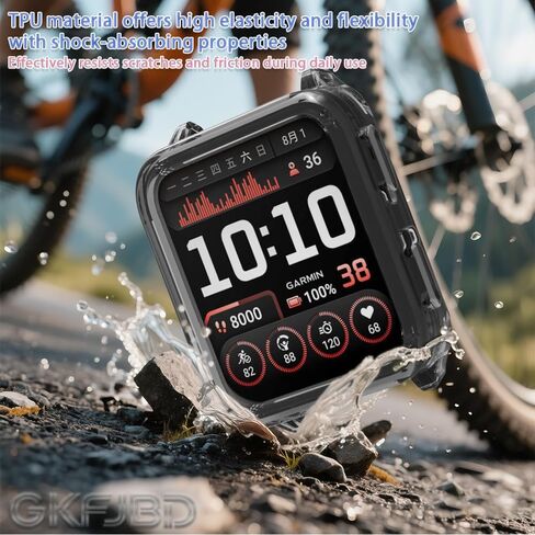 متوافق مع مجموعة واقي الشاشة والحافظة Garmin Venu X1، طبقة حماية ناعمة من مادة TPU عالية الدقة، وليس زجاج، غطاء TPU مقاوم للصدمات | مضاد للخدش، رفيع للغاية (عبوة من 4+2) in Kuwait