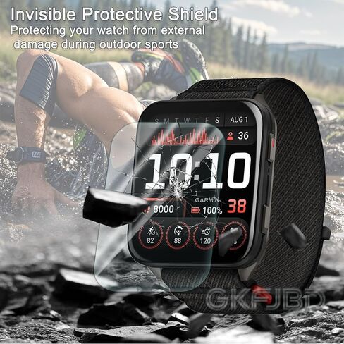 متوافق مع مجموعة واقي الشاشة والحافظة Garmin Venu X1، طبقة حماية ناعمة من مادة TPU عالية الدقة، وليس زجاج، غطاء TPU مقاوم للصدمات | مضاد للخدش، رفيع للغاية (عبوة من 4+2) in Kuwait
