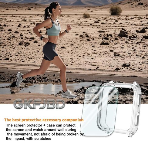 متوافق مع مجموعة واقي الشاشة والحافظة Garmin Venu X1، طبقة حماية ناعمة من مادة TPU عالية الدقة، وليس زجاج، غطاء TPU مقاوم للصدمات | مضاد للخدش، رفيع للغاية (عبوة من 4+2) in Kuwait