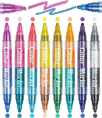 12 Colors Acrylic Paint Markers, 15mm Jumbo Poster Markers, Permanent Paint Pens for Poster Board, Fabric, Rocks, Wood, Glass, Ceramic, Canvas, Metal, Plastic in Saudi Arabia
