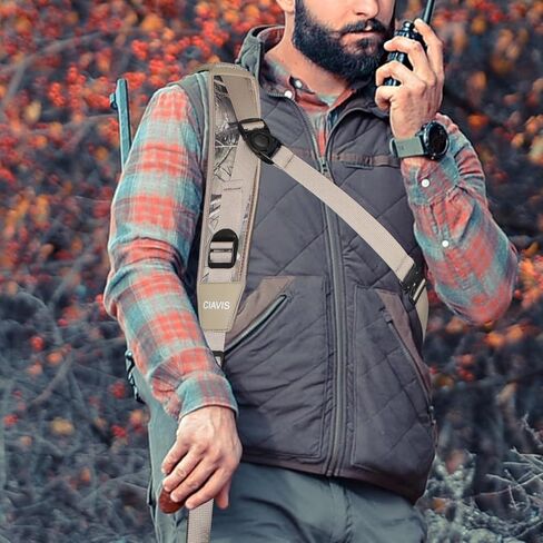 Stalker Sling Adjustable Two Point Gun Sling for Hunting Rifle Shotgun Crossbow Tactical Shoulder Strap with Swivels Padded Crossbody Hands Free Carry Gift for Men in Saudi Arabia
