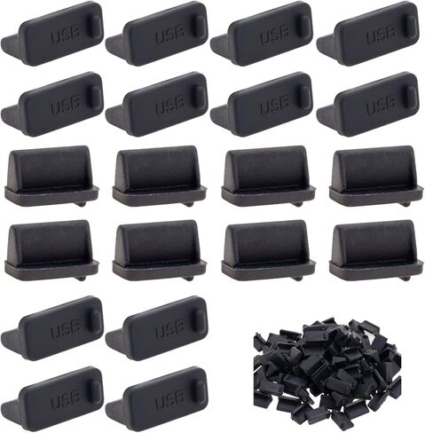 100 قطعة سيليكون أبيض USB نوع غطاء غبار المقابس ، ميناء المقابس غطاء غبار ، USB أنثى ميناء غطاء قبعات لواجهة USB نوع الإناث in Saudi Arabia