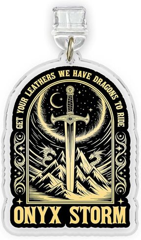 Quest Squad Broccoli Charms for Kindle, Dust Plug Charm 1.5 Inches Fourth Wing Quotes, Dragon, Cat, Fantasy, Book Club Lightning/Type C Acrylic Material Charms for E-Reader Accessories for Kindle in Kuwait
