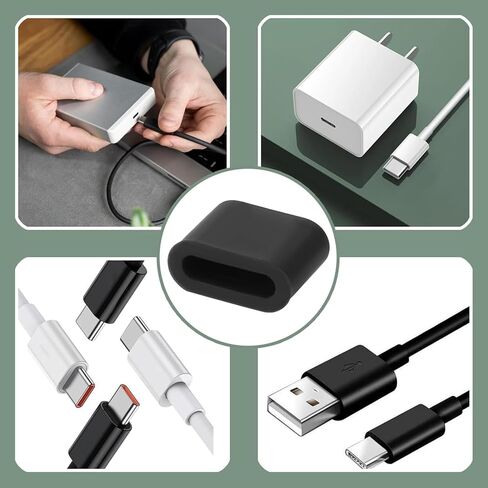 100 USB Type-C dust Covers, Silicone Soft Micro USB Cover Port Protector, Suitable for Any C-Type Charging Male Port, Protector Plug, Micro USB, C-Type Port in Saudi Arabia