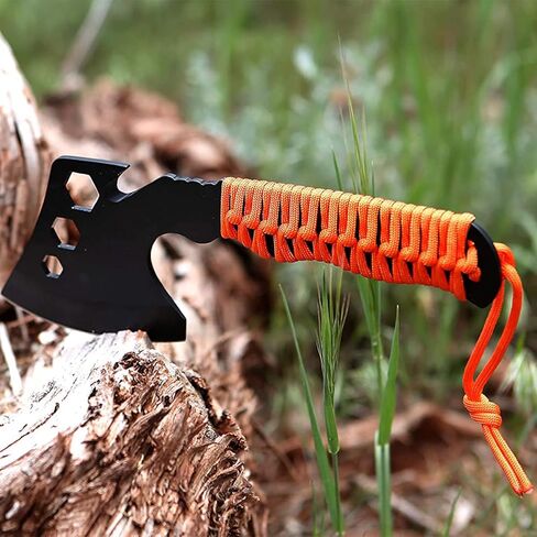 UST Parahatchet FS Camping Axe with Stainless Steel Blade Including 3 Hex Wrenches and Rope Cutter, Paracord-Wrapped Handle and Magnesium Fire Starter for Camping, Backpacking, Hunting and the Outdoors in Saudi Arabia