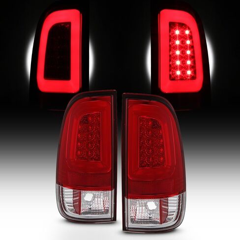 AKKON - [أنبوب LED للأسود المدخن 1997-2003 F150 | 1999-2007 F250 F350 F450 F550 SuperDuty الذيل أضواء مصابيح الفرامل زوج in Kuwait