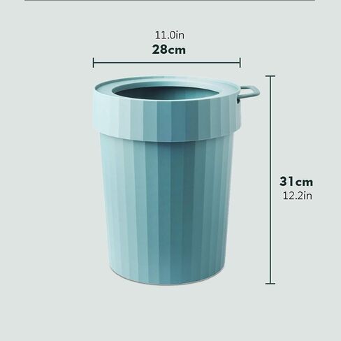 Simple Plastic Trash Can Without Lid, Modern Portable Garbage Bin for Home, Office, Bathroom in Saudi Arabia