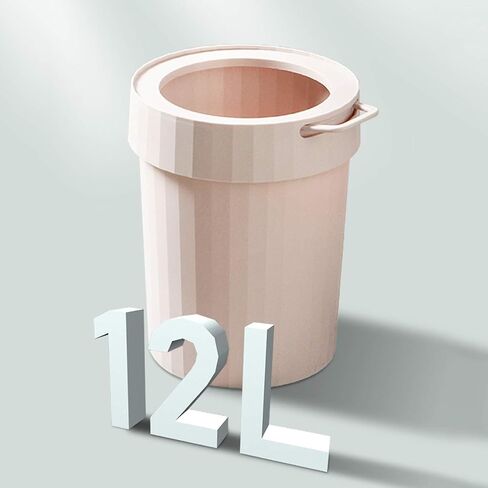 Simple Plastic Trash Can Without Lid, Modern Portable Garbage Bin for Home, Office, Bathroom in Saudi Arabia