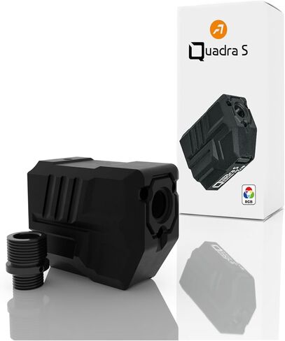 ACETECH Airsoft Tracer Unit Quadra with Flare Flash Mode Square Compact Design for 14mm CCW Threads Include 11mm CW Adapter in Saudi Arabia