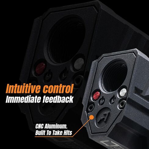 وحدة تتبع Airsoft ACETECH Quadra مع وضع فلاش مضيئة تصميم مربع مضغوط لخيوط CCW مقاس 14 مم تتضمن محول CW مقاس 11 مم in Kuwait