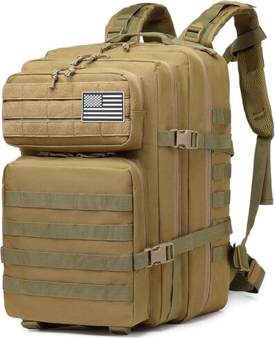 ATBP Military Tactical Molle Rucksack Backpack Large Travel Backpack Hiking Daypack Camping Hunting Backpack in Kuwait