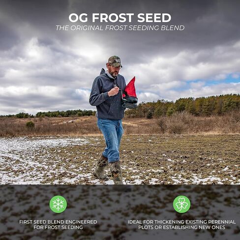 بذور قطعة طعام OG Frost Seed - مزيج بذور الصقيع المصمم خصيصًا لأواخر الشتاء وأوائل الربيع للزراعة بدون حراثة، مصمم لظروف التجميد والذوبان in Kuwait