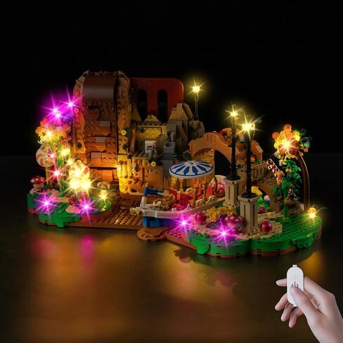 مجموعة إضاءة LED Kyglaring متوافقة مع مكعبات البناء Lego Willy Wonka & The Chocolate Factory 21360، ترقية التحكم باللمس والتعتيم، ملحقات الإضاءة لمجموعة نماذج Lego 21360، الأضواء فقط in Saudi Arabia