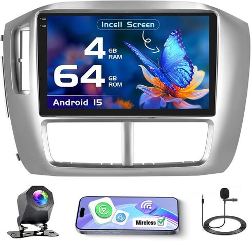 4G 64G لـ Honda Pilot 2006-2008 Radio Carplay 9 "Concell Touchscreen Car Stereo Android 15 Android Auto Bluetooth 5.0 GPS WiFi 18UI كاميرا احتياطية in Saudi Arabia