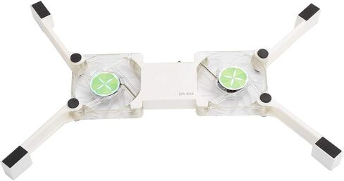 Laptop Cooling Pad, USB Foldable Radiator Cooler Stand Light Portable with Fans and LED Light, Suitable for Notebook Computers(White) in Saudi Arabia