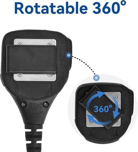 radtel Heavy Duty Waterproof Speaker Mic for RT-950 RT-950 PRO Radios, Noise-Cancelling Walkie Talkie Microphone in Saudi Arabia
