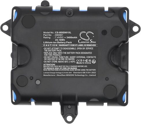 بطارية بديلة Cameron Sino 3400mAh / 25.16Wh لجهاز Bose Soundlink Revolve+ 2, 080061, 080065, 829049-0210 in Kuwait