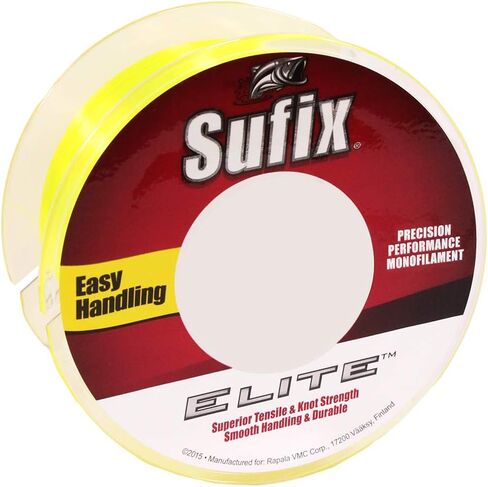 Sufix Elite Monofilament Line, 330 Yards Hi-Vis Yellow (330 Yd/4-Lb Test) in Saudi Arabia