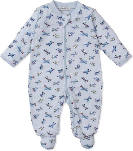 Kissy Kissy Baby Boys Infant Air Adventures Print Footie With Zipper in Saudi Arabia