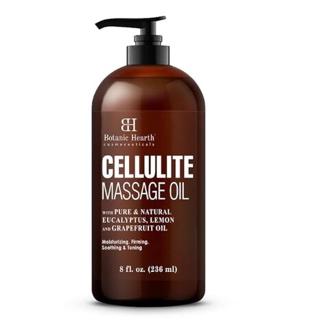 Botanic Hearth Massage Oil |Refreshing, Relaxing Massage Oils for Muscle Relaxing & Joint Comfort | Made with Natural Oils | for All Skin Types, for Men & Women | Castor Oil 8 Fl Oz with Massager in Saudi Arabia