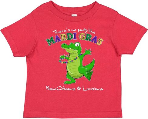 تي شيرت الأطفال الصغار من Inktastic ليس هناك حفلة مثل Mardi Gras-Alligator in Kuwait