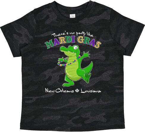 inktastic There's No Party Like Mardi Gras-Alligator Toddler T-Shirt in Saudi Arabia