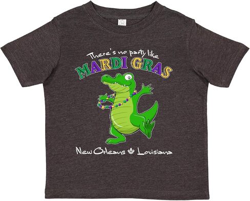 inktastic There's No Party Like Mardi Gras-Alligator Toddler T-Shirt in Saudi Arabia