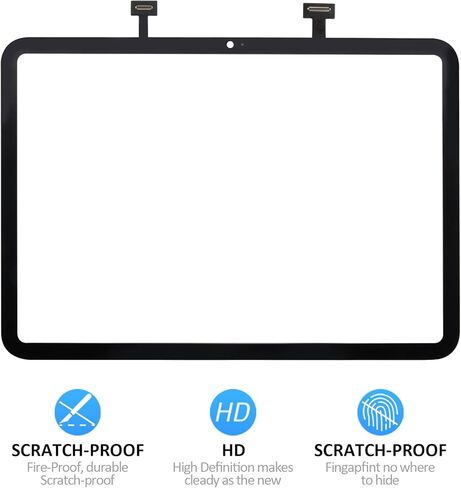 A-MIND for iPad 10 10th Generation 10.9-inch (2022) Touch Screen Digitizer Replacement Glass Front Panel Only No LCD Compatible with A2757 A2777 A2696 in Saudi Arabia