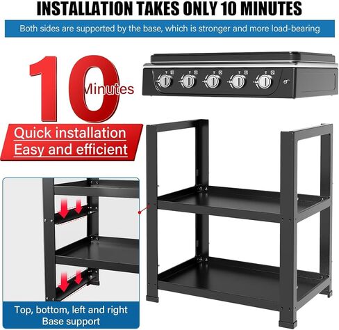 Propane Gas Stove,5 Burner Propane Burner,Auto Ignition Camping Stove with Support Leg Stand and Wind Blocking Cover Adapter, Portable Gas Stove for RV, Outdoor Cooking, Apartment in Kuwait