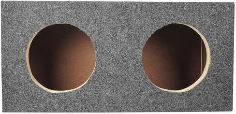 Rockville RD65 Dual 6.5" Subwoofer Enclosure, 0.60 Cu Ft Per Sub, Sealed MDF, Durable Carpet Finish, Universal Fit, High-Grade Wood, for Car Audio Enthusiasts in Kuwait