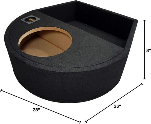 صندوق فرعي مخصص للإطار الاحتياطي مقاس 10 بوصات من American Sound Connection Universal Fit Single in Saudi Arabia