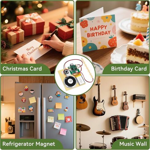 1PCS Customize Recording Module with LED Strip DIY Music Voice Recording Module Chip with Speaker,Type-C Cable,Capability16 Minutes Music for Personalized Greetings, Holiday Crafts Cards with Manual in Saudi Arabia