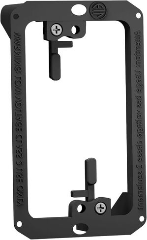 BestMounts - 2 Pack Low Voltage Mounting Brackets 1 Gang for Drywall Outlet Cable Pass Through Wall Plates - Cable Wall Plate Bracket for Old Work, Telephone Wire, Network Cable, HDMI, Speaker Wire in Saudi Arabia