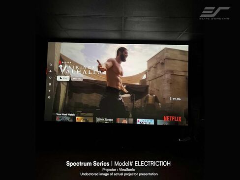 شاشة عرض بمحرك 180 بوصة، شاشات النخبة Spectrum Swift-RC1 عن بعد، شاشة عرض كهربائية لأفلام المسرح المنزلي للألعاب 4K/8K، ELECTRIC180H2 in Saudi Arabia