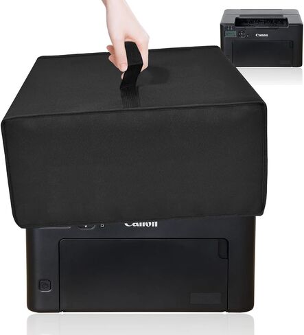 Printer Dust Cover, Anti-static Waterproof Dust-proof Printer Cover - Thick Nylon Fabric for Protection, Printer Case for Canon imageCLASS LBP122dw Wireless Laser Printer (Black) in Saudi Arabia