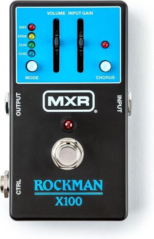 معالج النغمات التناظرية MXR Rockman MX100 - حزمة مع 2 كابل توصيل، 6 قطع Dunlop وموالف Snark-X in Saudi Arabia