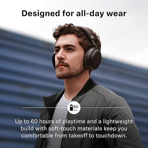 سماعات الرأس اللاسلكية Sennheiser Momentum 4، بلوتوث للمكالمات فائقة الوضوح مع إلغاء الضوضاء التكيفي، عمر البطارية 60 ساعة، صوت قابل للتخصيص، رمادي جرافيتي (متجدد) in Kuwait